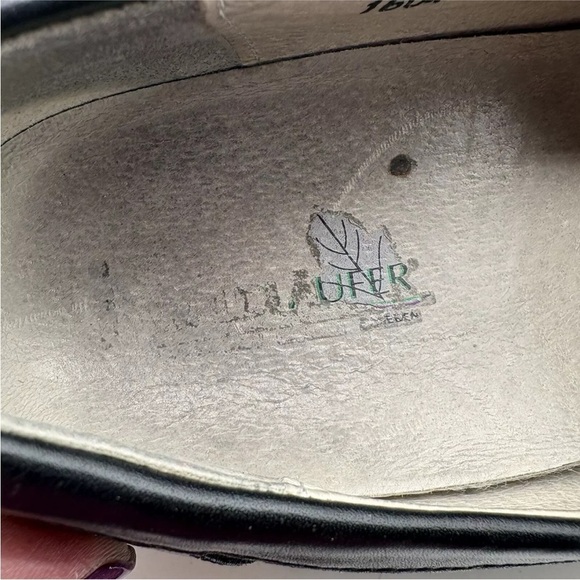 Waldlaufer Black Leather Croc Embossed Slip On Loafers Shoes US Womens 9 - Picture 5 of 7